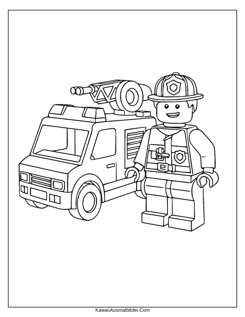 Malvorlage Lego City Feuerwehr