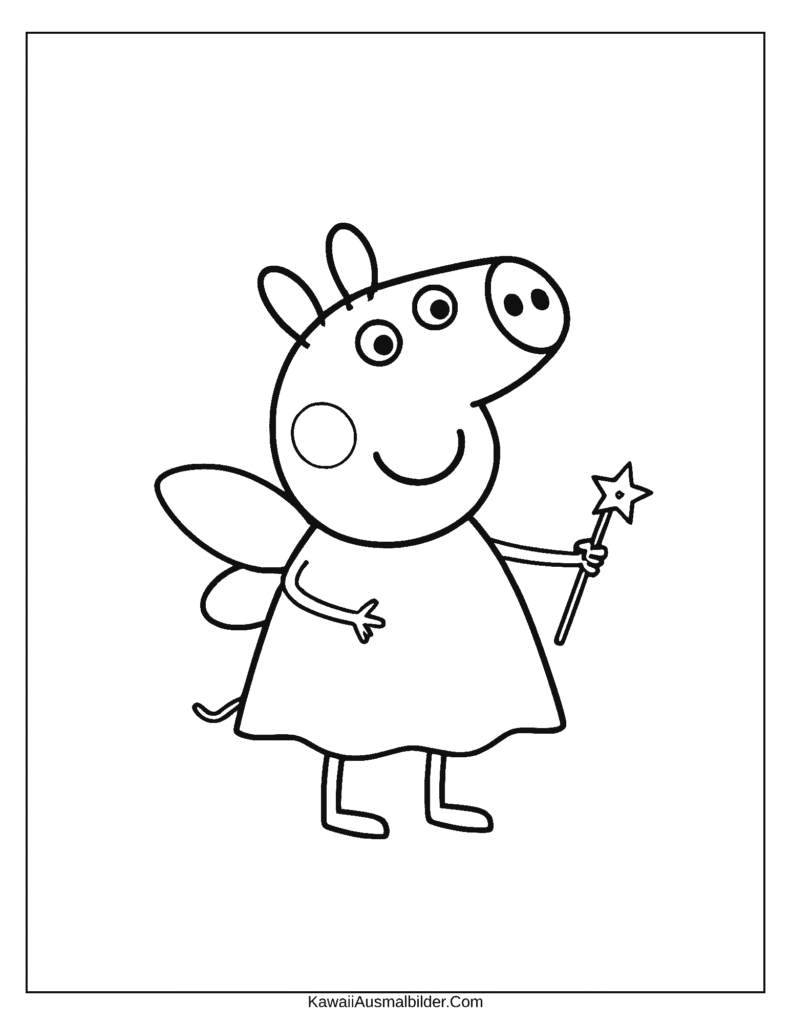 Malvorlage Peppa Wutz Fee