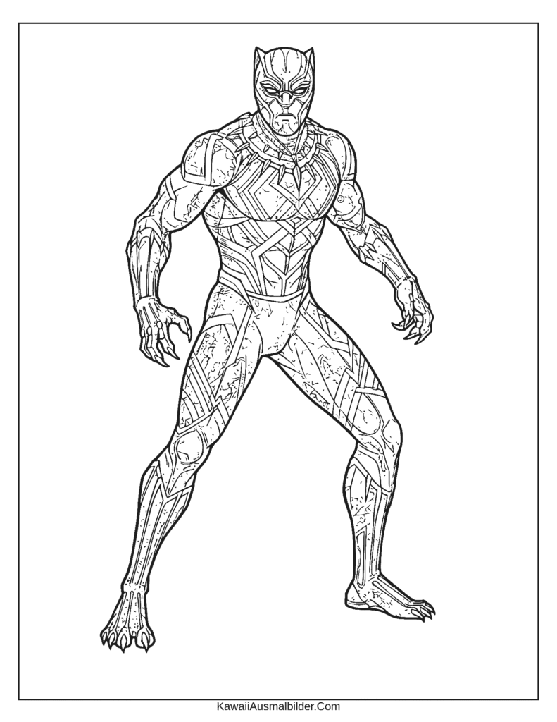 Malvorlage Schwarzer Panther