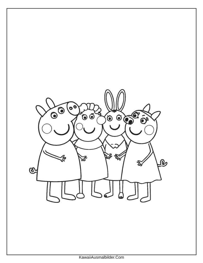 Malvorlage für Peppa Wutz Mädchen