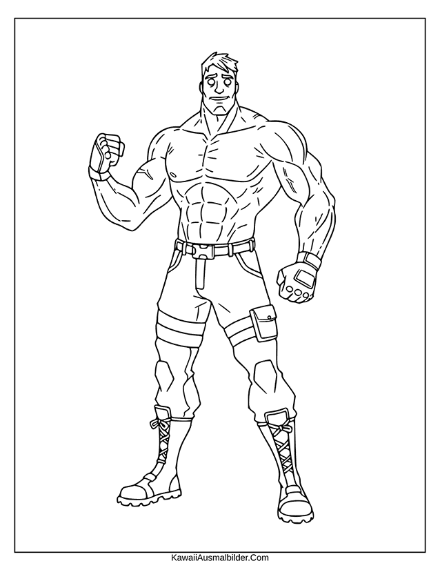 Muskeln Fortnite Malvorlage