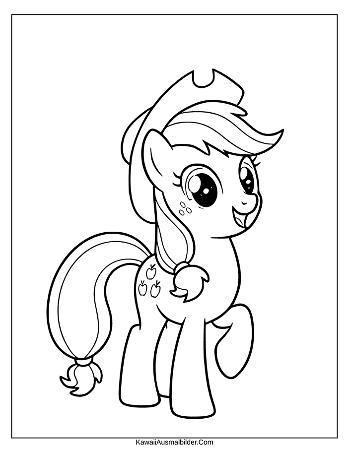 My Little Pony Applejack  Ausmalbild