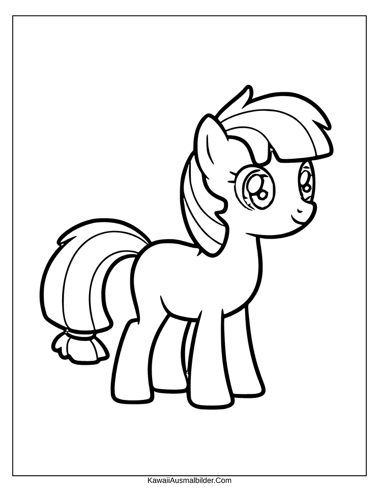 My Pony Brown Ausmalbild