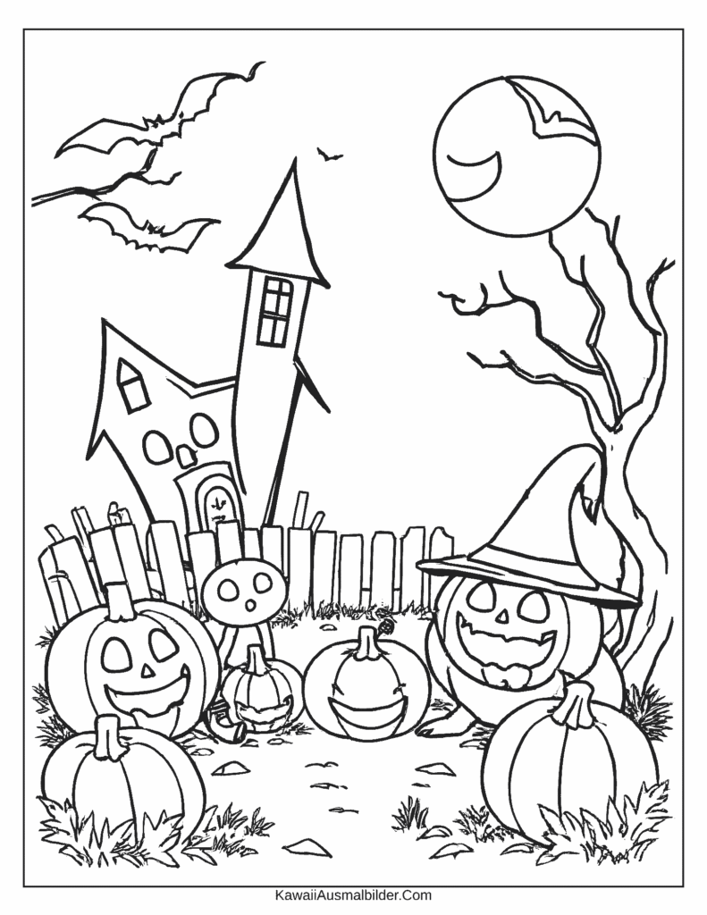 Peppa Pig Halloween Malvorlage