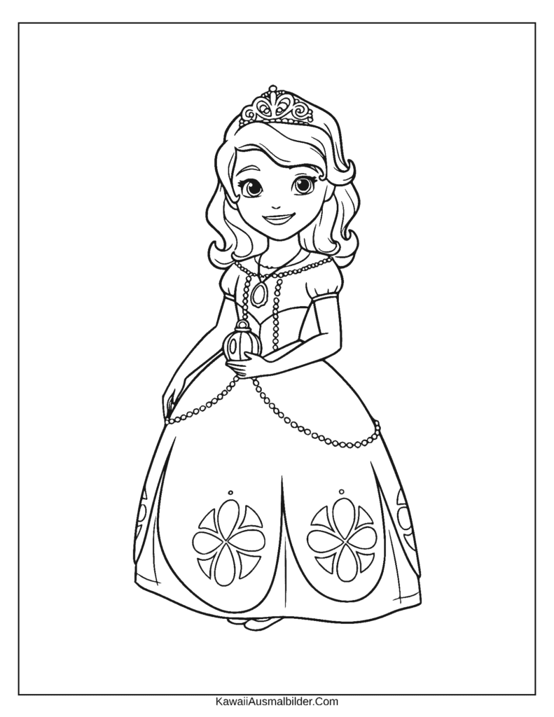 Prinzessin Sofia Disney ausmalbild