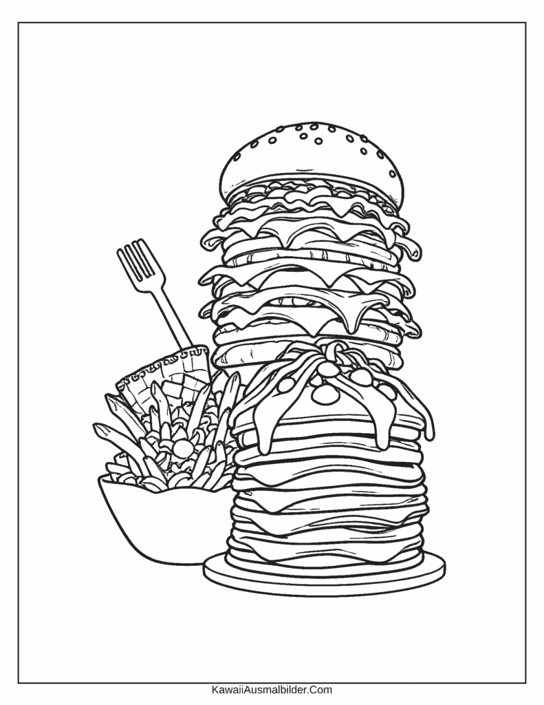 Schweres Essen Malvorlagen
