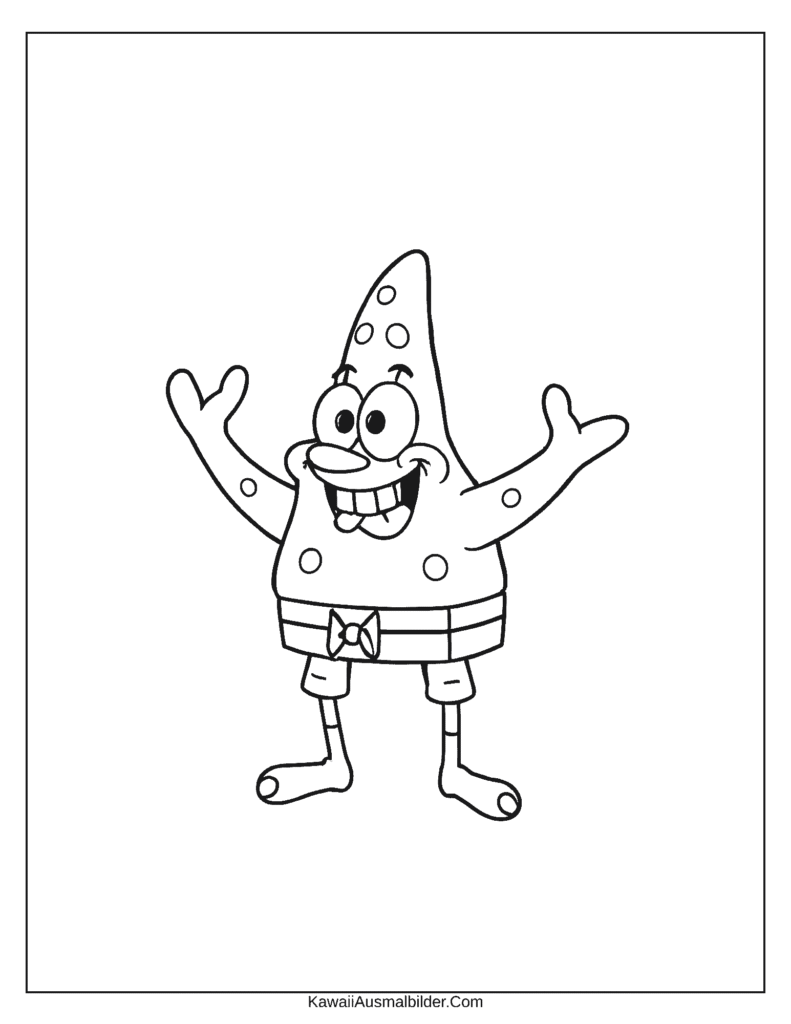 Spongebob Krosse Krabbe Malvorlage