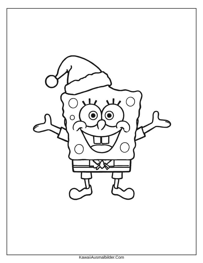 Spongebob Malvorlage Weihnachten