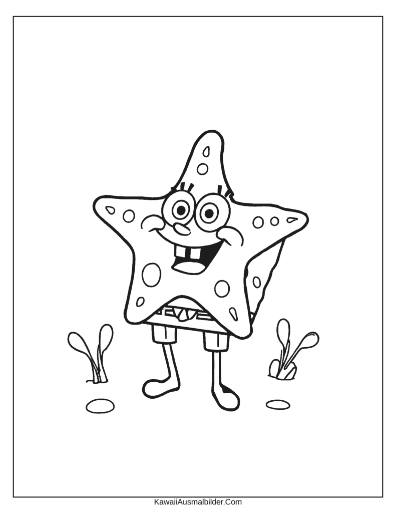 Spongebob Schwammkopf Malvorlage zum Ausdrucken