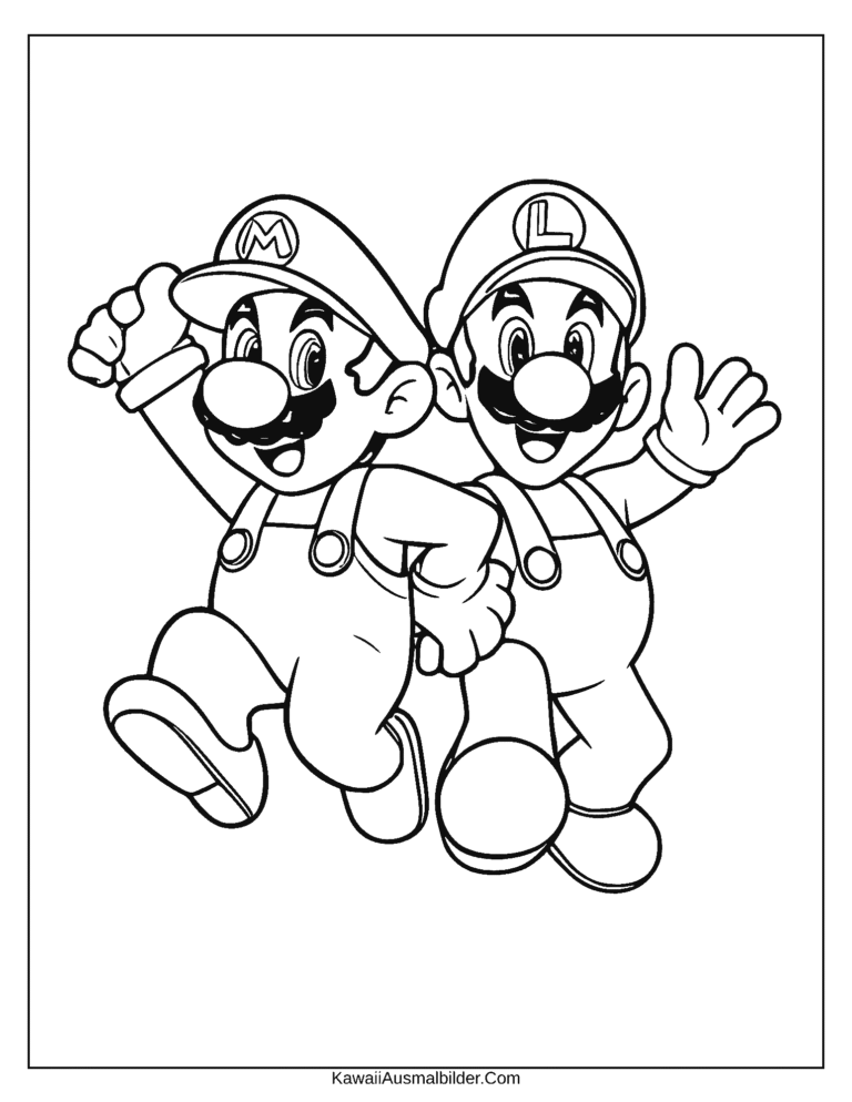 Kostenlose Super Mario Ausmalbilder zum Ausdrucken [PDF] - Kostenlose ...