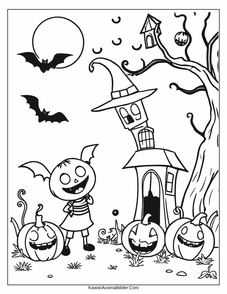 Toca Boca Halloween Malvorlage