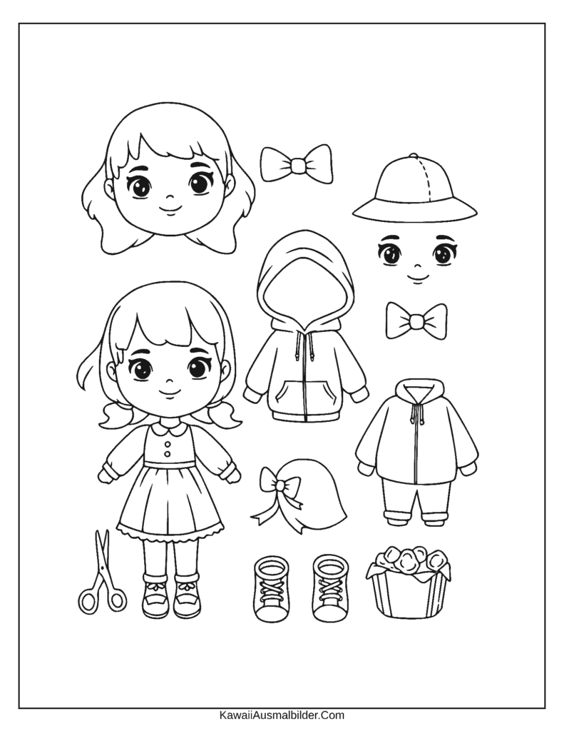 Toca Boca Malvorlage zum Basteln