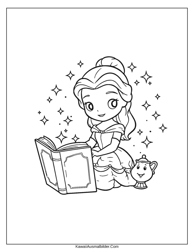 ausmalbild Disney-Buch