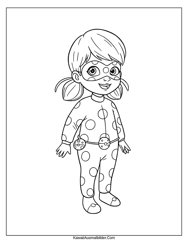 ausmalbild für kinder ladybug