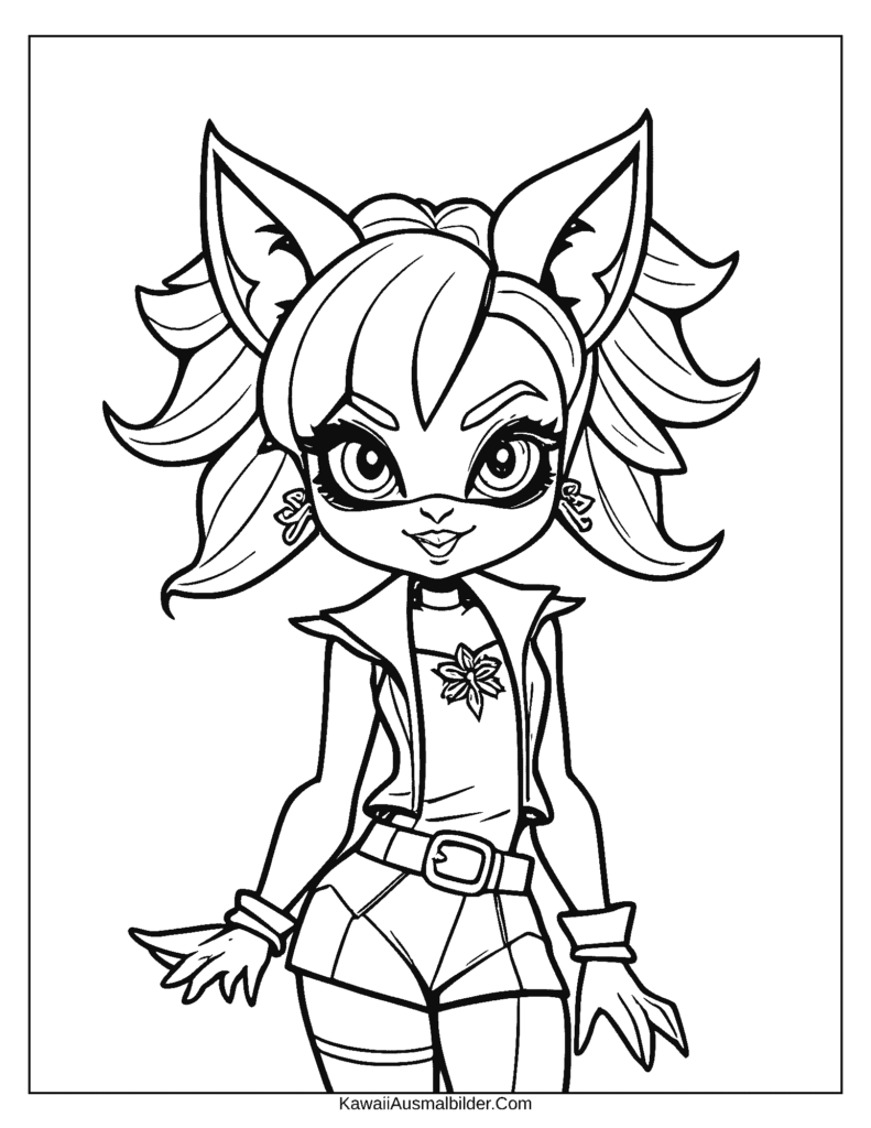 clawdeen wolf ausmalbild