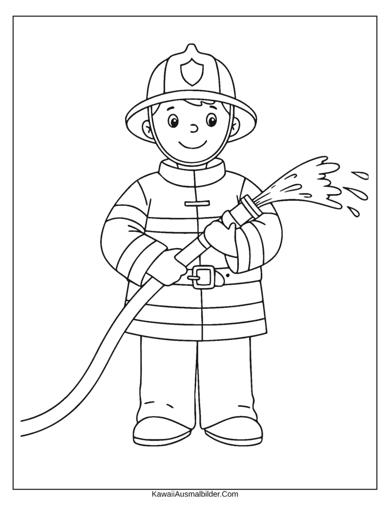 feuerwehr ausmalbild