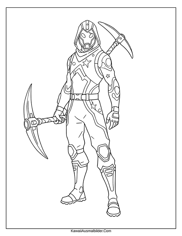 fortnite ausmalbild galaxy skin