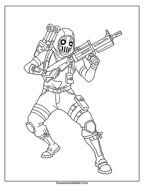 fortnite ausmalbild ghoul trooper