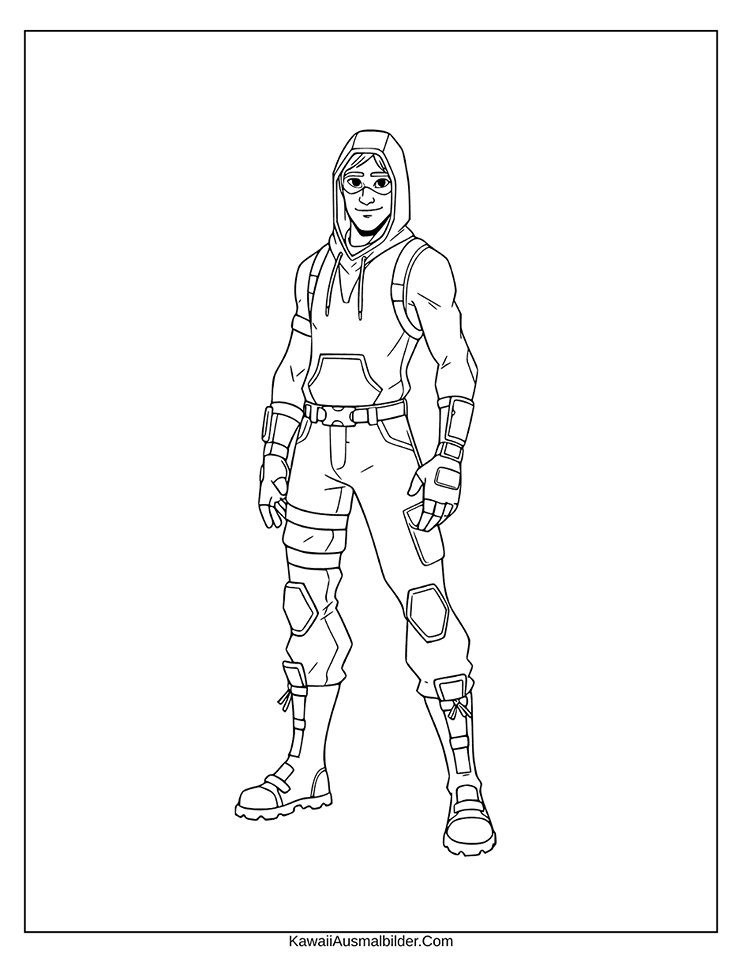 fortnite ausmalbild ohne waffen