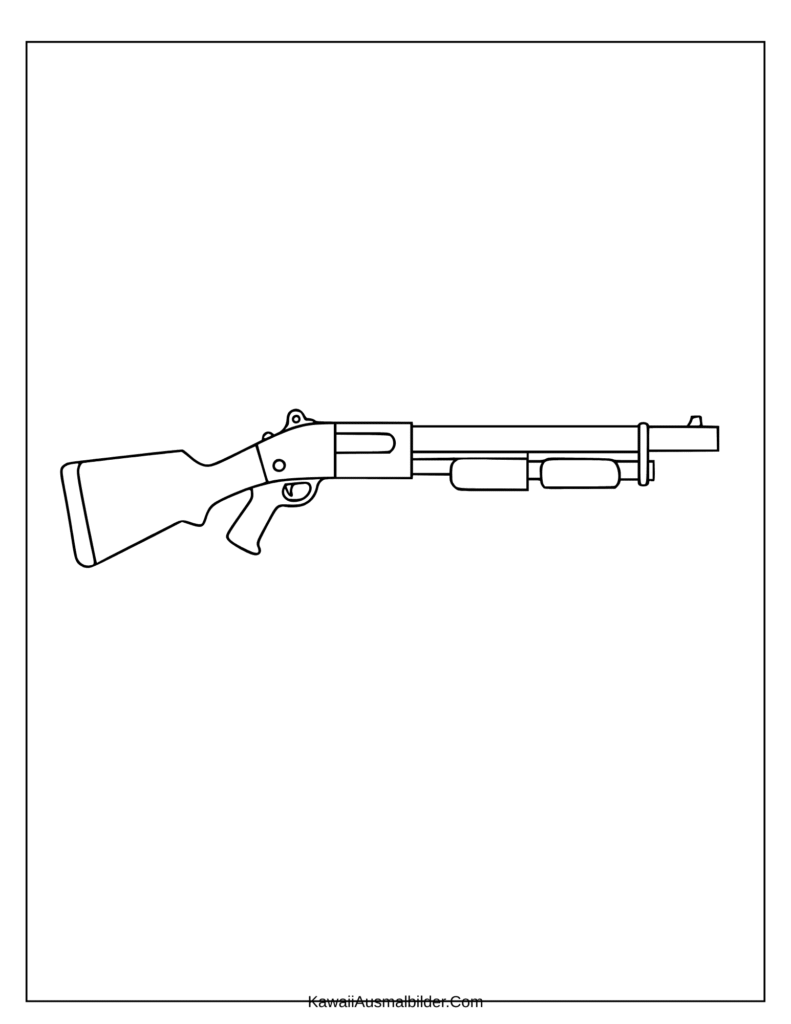 fortnite ausmalbild waffen pumpgun