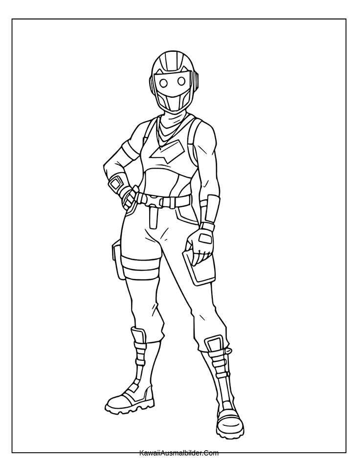 fortnite ausmalbilder renegade raid