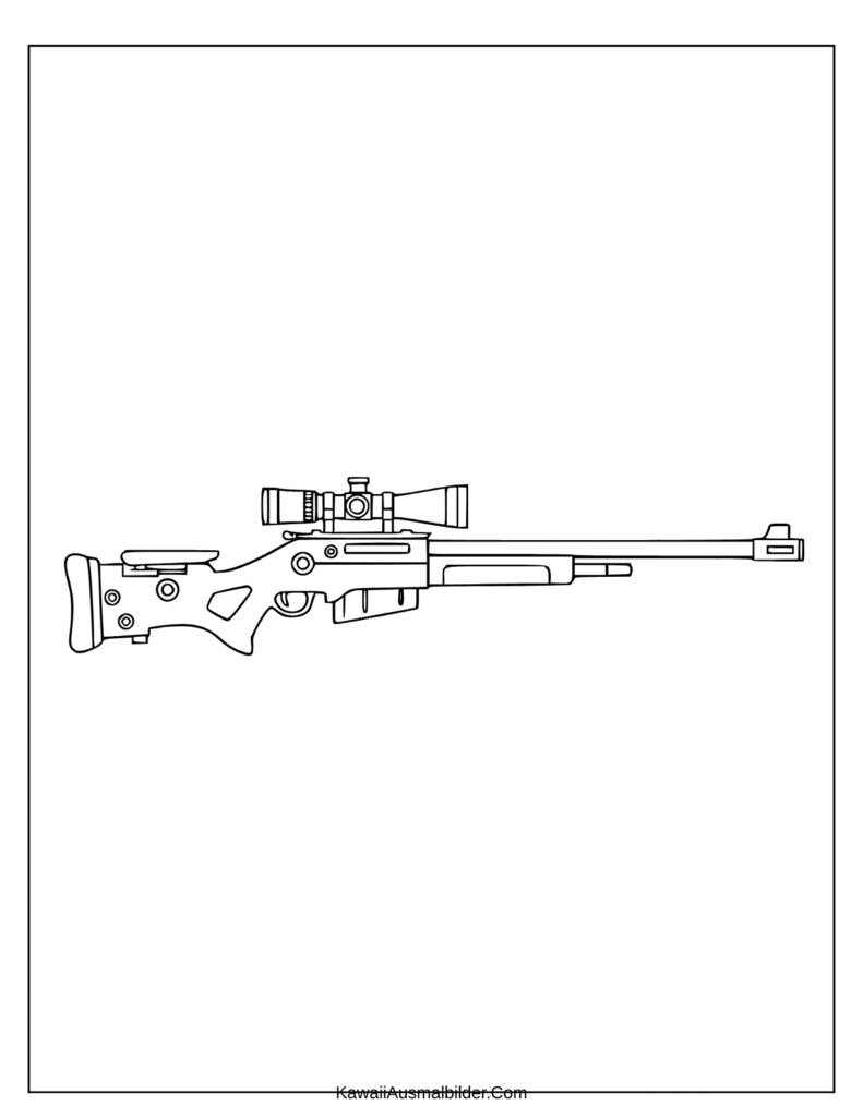 fortnite ausmalbilder waffen sniper