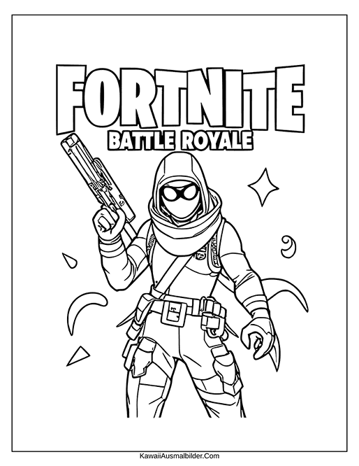fortnite battle royale ausmalbild