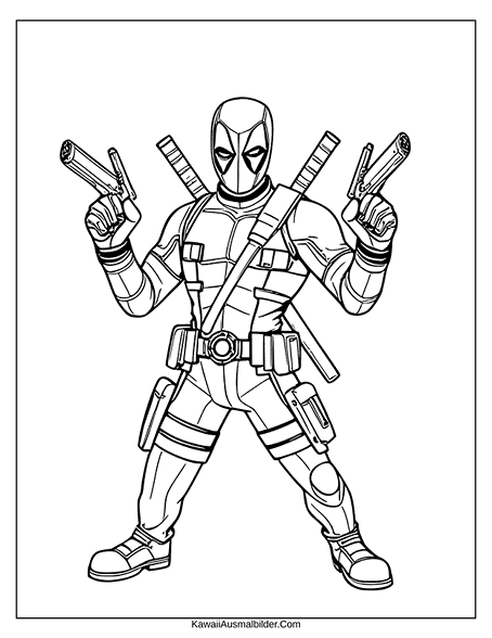 fortnite deadpool ausmalbild