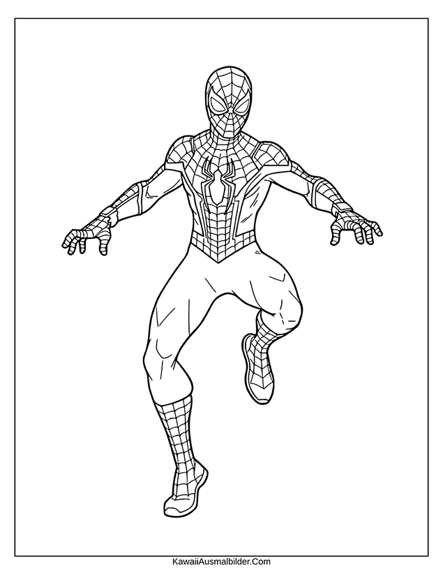 fortnite spiderman ausmalbild