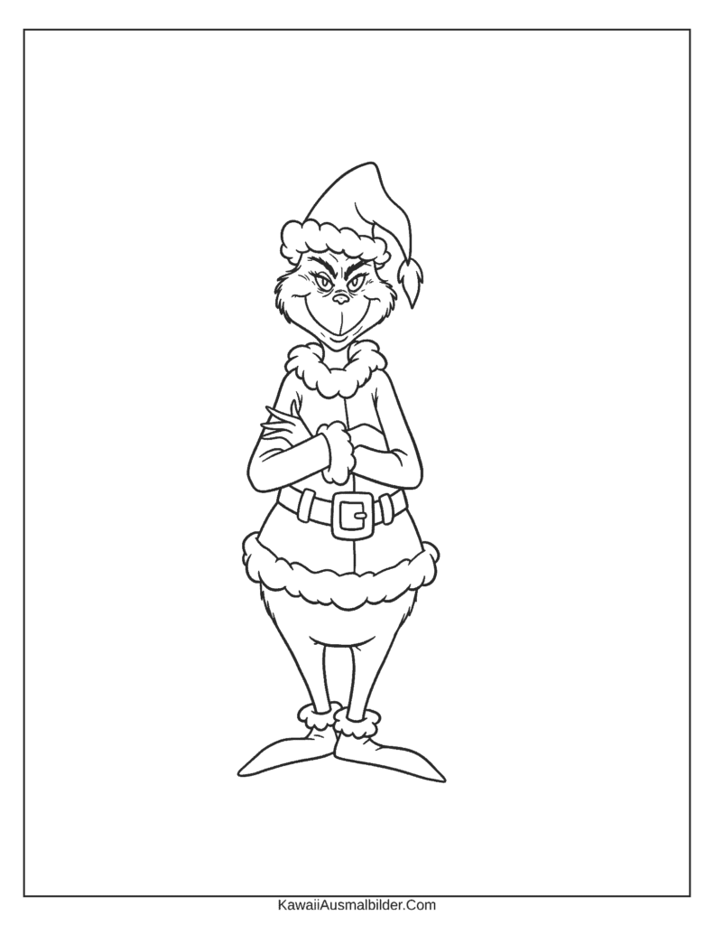 grinch ausmalbild