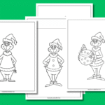 kostenlose Grinch Ausmalbilder zum Ausdrucken für Kinder
