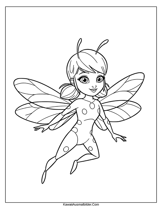 kwami ladybug ausmalbild