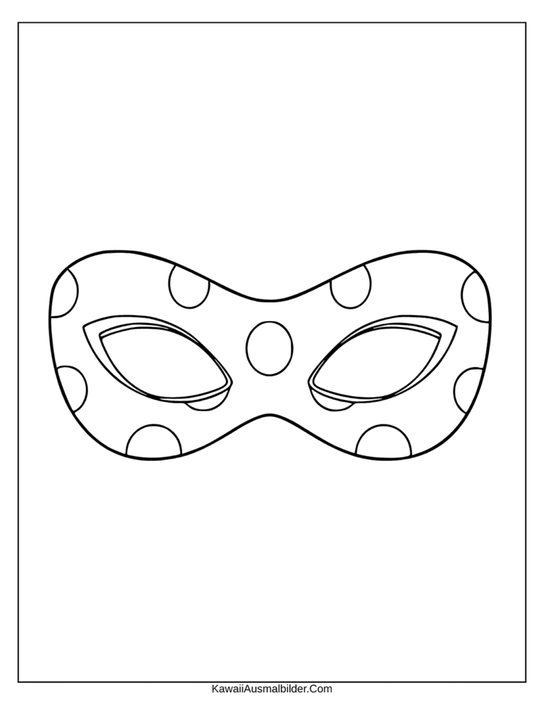 ladybug maske ausmalbild