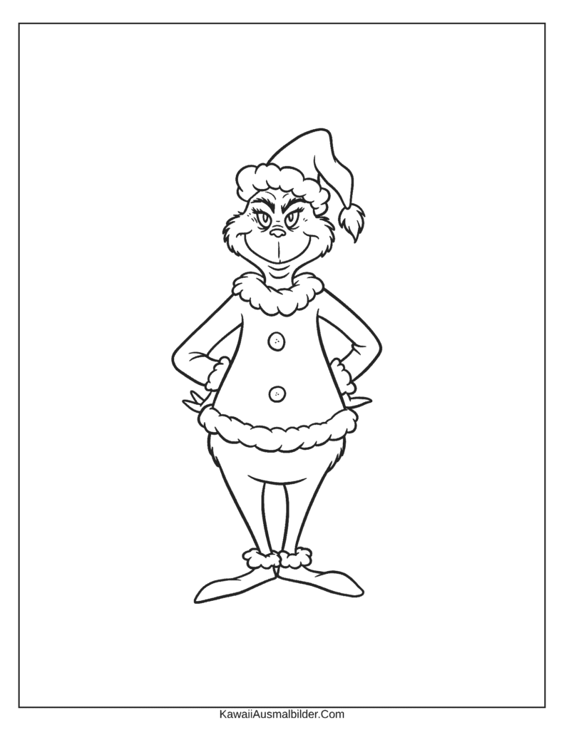 mr grinch ausmalbild