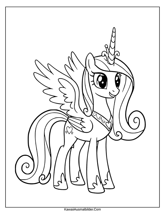 my little pony ausmalbild cadence