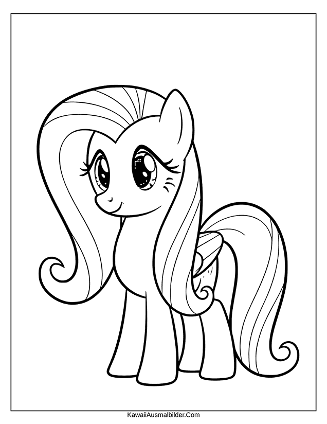 my little pony ausmalbild fluttershy