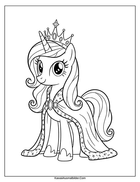 my little pony ausmalbild königin