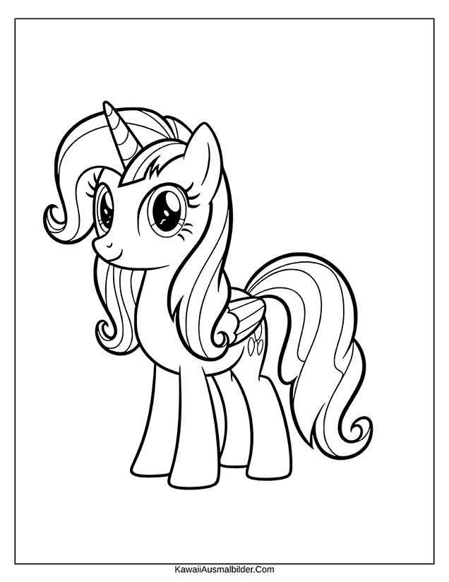 my little pony einhorn ausmalbild