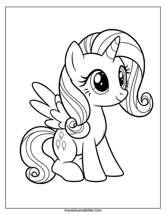 my little pony flurry heart ausmalbild