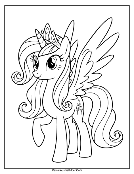 my little pony opaline ausmalbild