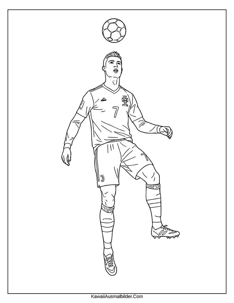 ronaldo ausmalbild ausdrucken