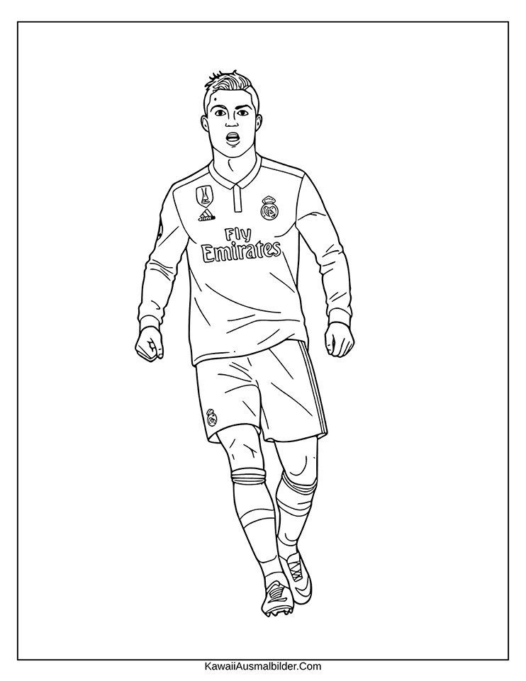 ronaldo ausmalbild