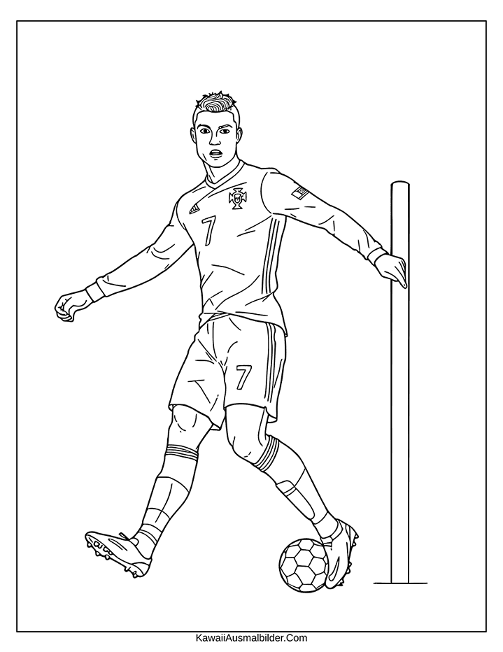 ronaldo ausmalen