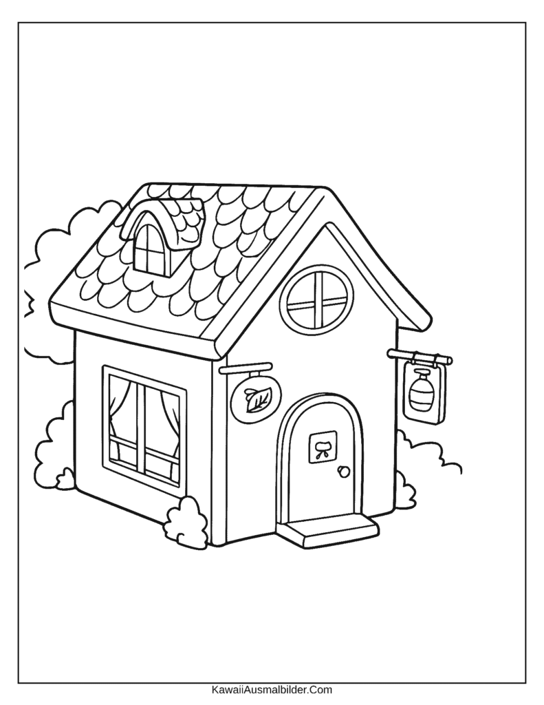 skin toca boca ausmalbild haus