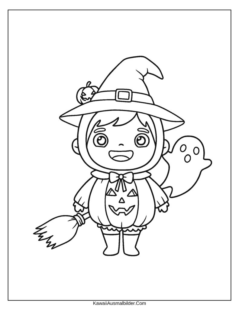 toca boca halloween ausmalbild