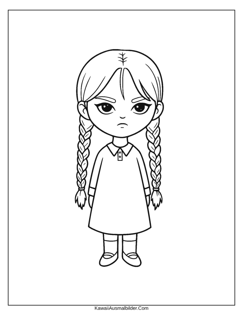 toca boca wednesday ausmalbilder